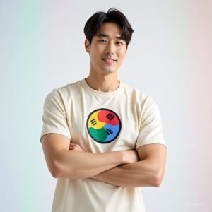 DROP SHOULDER COTTEN ROUND NECK