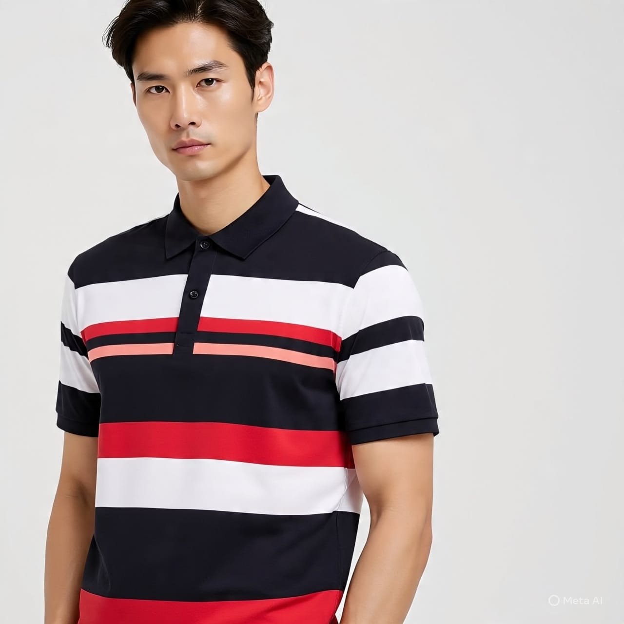 STRIPER COTTON T-SHIRT