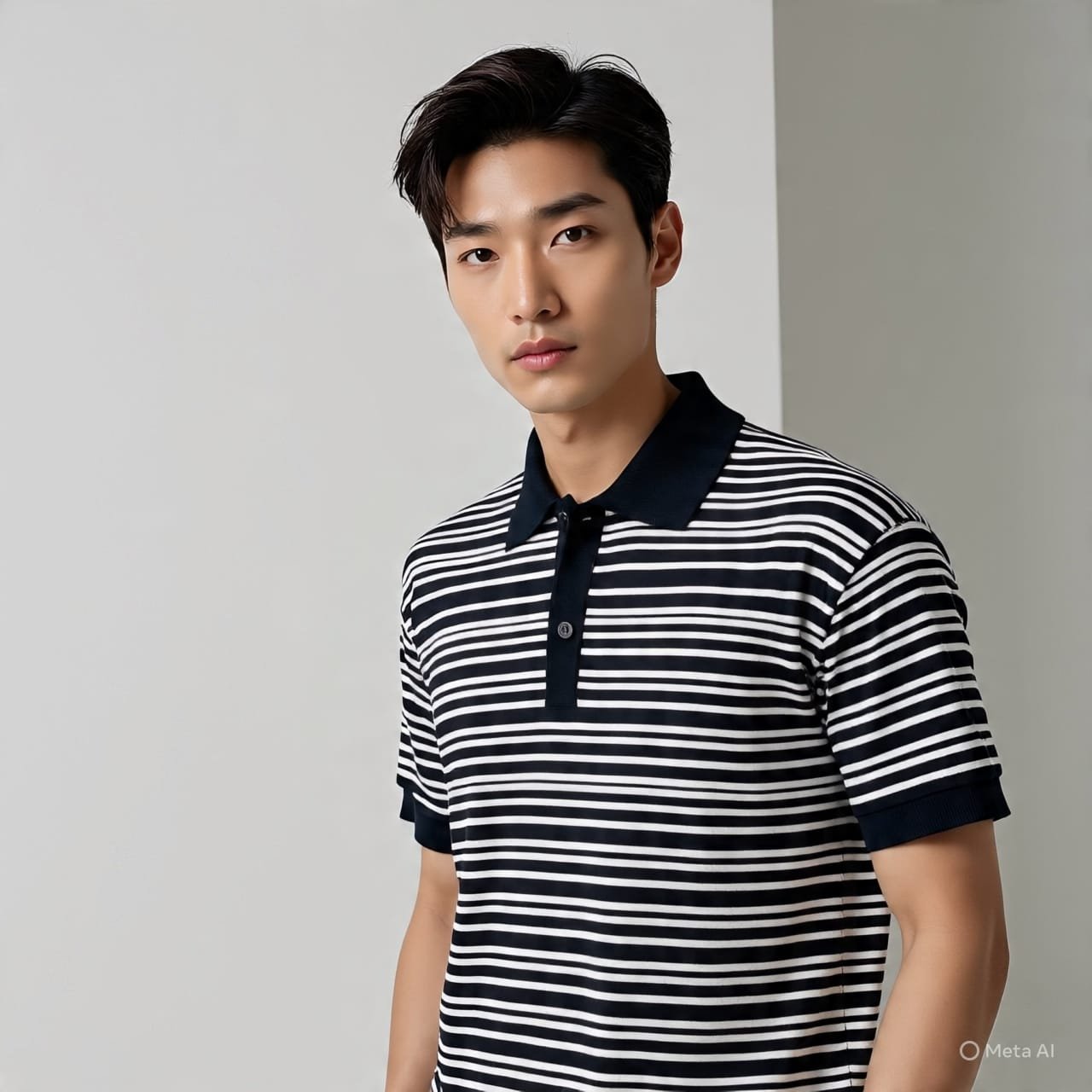 STRIPER COTTON T-SHIRT